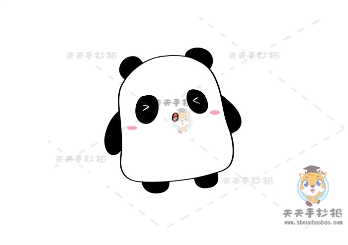趣味熊猫简笔画怎么画更美观，漂亮的熊猫简笔画简单易学教程