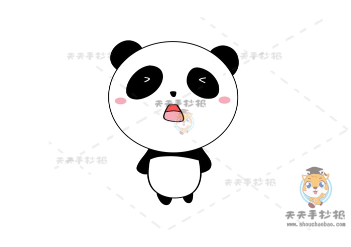 关于熊猫的简笔画怎么画好看，熊猫简笔画超容易画法教程