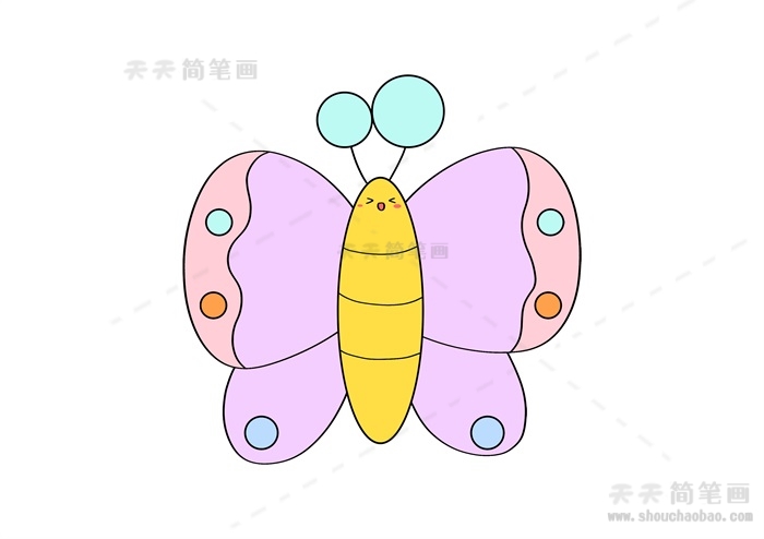 蝴蝶怎样画得又漂亮又简单，简笔画蝴蝶的简单画法