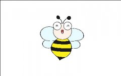 蜜蜂简笔画简单又可爱画法，幼儿园小蜜蜂彩色简笔画