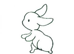 儿童简笔画小兔子的简单