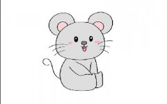 小老鼠怎么画的简单又可爱，小老鼠一步一步跟着画图片教程