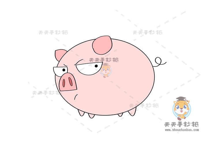 如何画小猪简笔画简单又