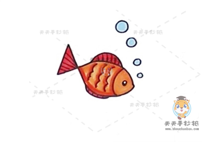 一二三年级怎么用数字画小鱼简笔画，用数字画小鱼简笔画图片模板