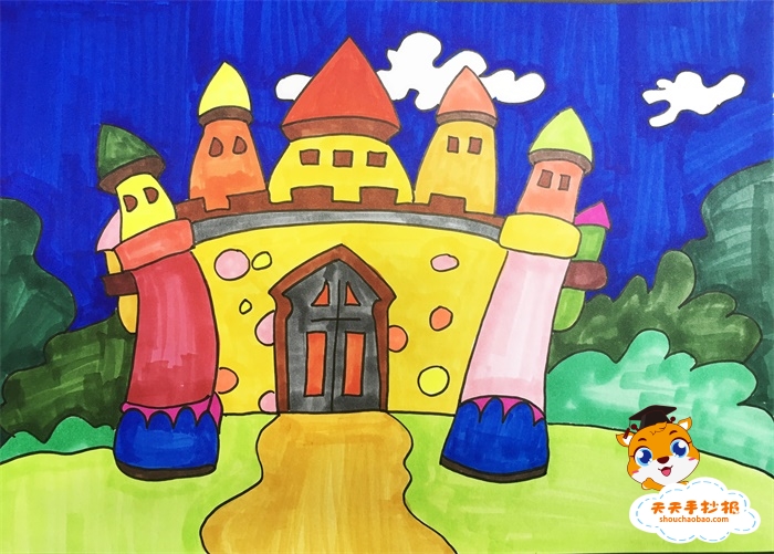 童话故事儿童画怎么画好看又漂亮，小学生童话故事儿童画教程