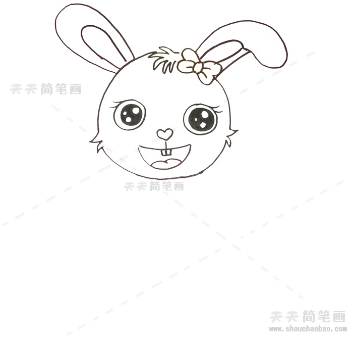 兔子简笔画q版萌图