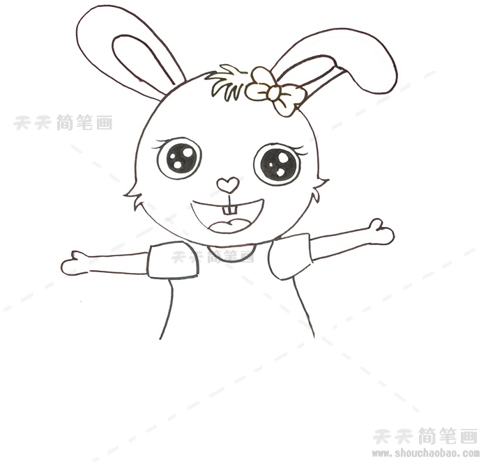 兔子简笔画q版萌图