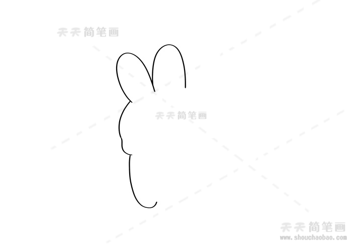 卡通最萌小兔子简笔画