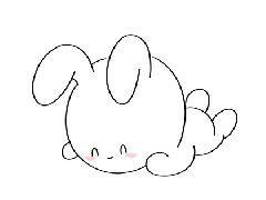 超萌的小兔子简笔画怎么画好看，趴着的小兔子简笔画模板教程