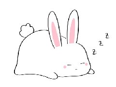 趴着睡的兔子简笔画步骤教程，睡觉的小兔子简笔画怎么画