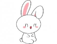 幼儿简笔画兔子简笔画步骤教程，非常可爱的小白兔简笔画