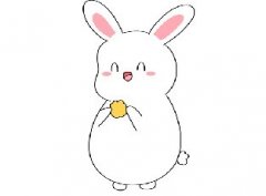 站立可爱小兔子简笔画教程，超可爱的小兔子怎么画