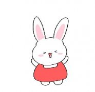 站着的兔子简笔画全身有颜色教程，轻松画一幅小兔子简笔画