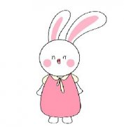 站着的小兔子简笔画彩色怎么画，十分简单的小兔子简笔画教程