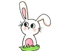 小白兔简笔画简单又可爱教程，幼儿简笔画小白兔的简单画法