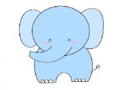 卡通大象的简笔画可爱，大象画画简笔画怎么画