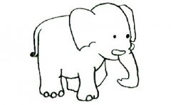 可爱的大象简笔画怎么画，大象怎么画最简单