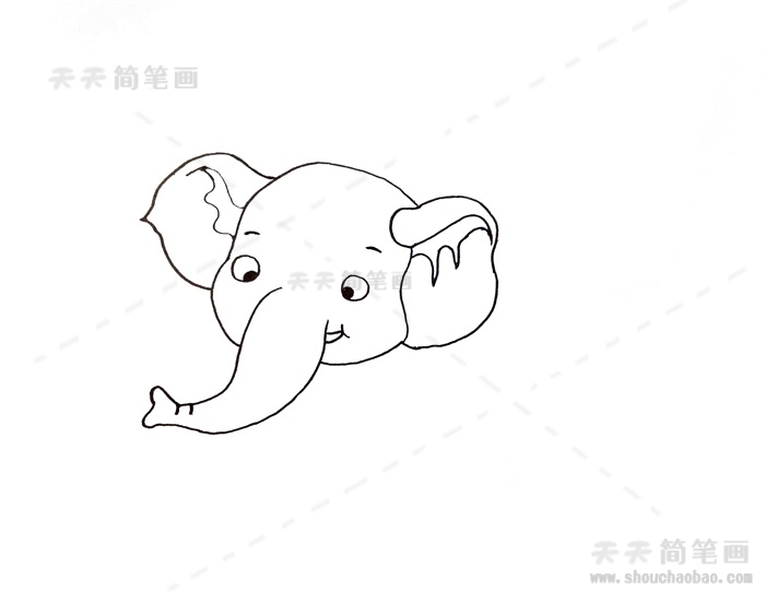 大象怎么画简单又可爱