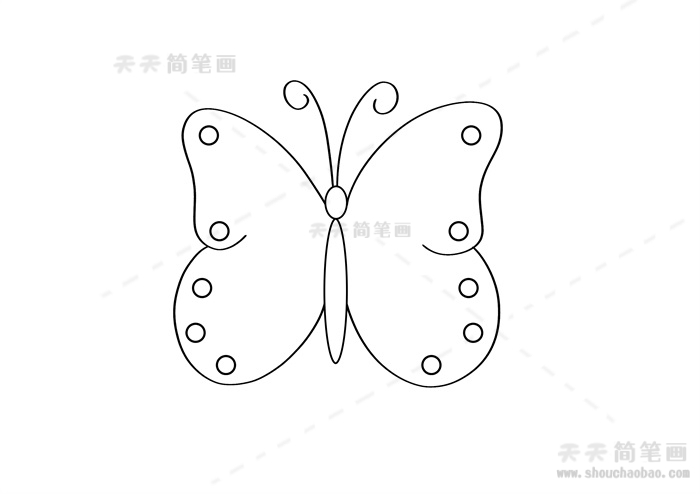 蝴蝶怎样画得又漂亮又简单
