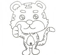 怎么画老虎简单又漂亮，小学生画老虎的简笔画教程