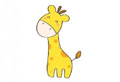 长颈鹿怎么画简单又好看，儿童画长颈鹿简单画法