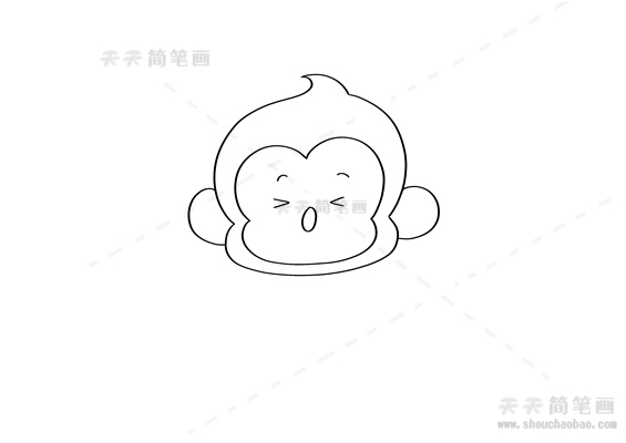 猴子简笔画简单好画
