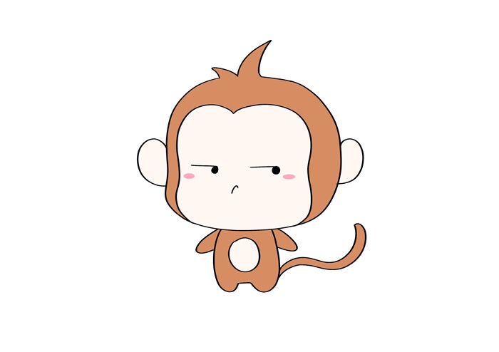 小孩子超喜欢的猴子简笔画，5分钟画出一只可爱小猴子
