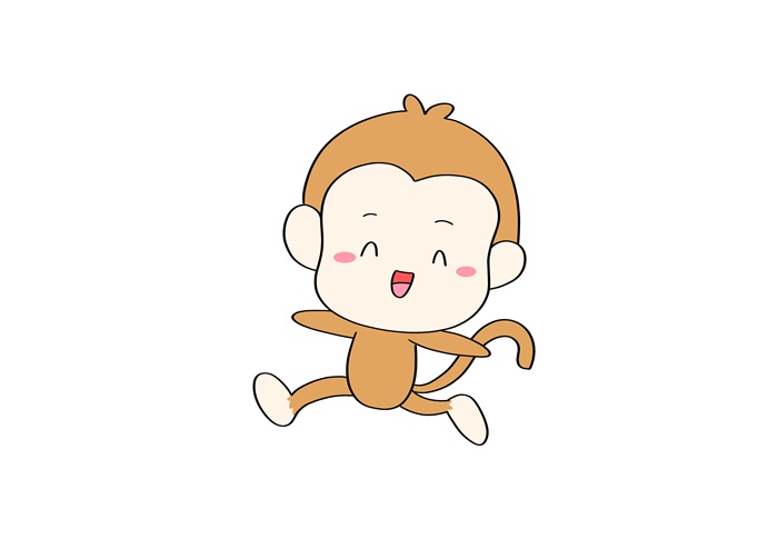 儿童简笔画小猴子简单模板，小猴子怎么画的简单又可爱