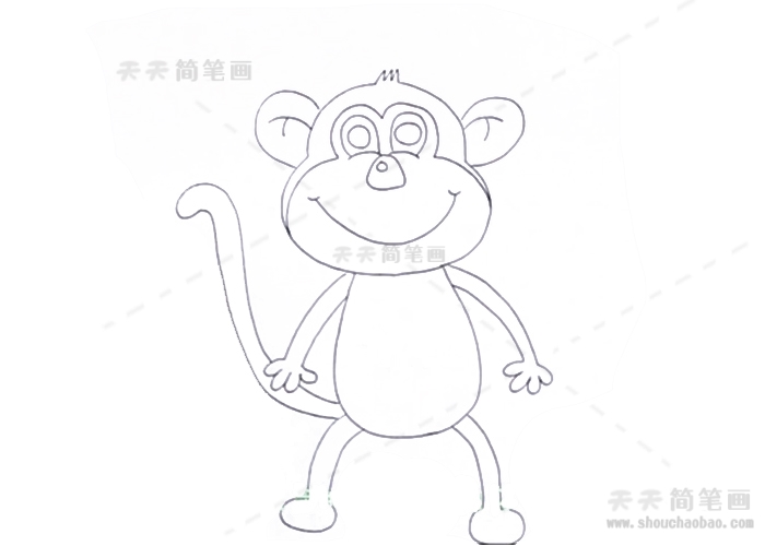 猴子简笔画图片大全简单好看