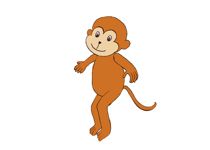 快速学会可爱猴子简笔画画法，猴子简笔画图片大全