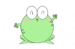 卡通青蛙简笔画简单模板，怎么画最可爱的青蛙简笔画
