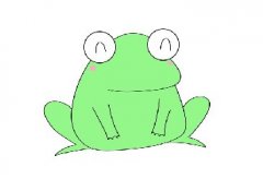 可爱青蛙的简笔画步骤教程，青蛙简笔画彩色画法