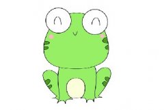 小青蛙简笔画好看步骤少教程，怎么画卡通小青蛙