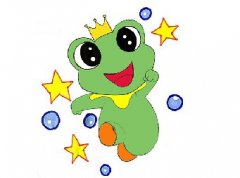 快速画出可爱的青蛙简笔画，3-6岁儿童青蛙简笔画