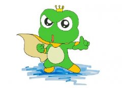帅气的青蛙王子简笔画怎么画，青蛙简笔画彩色模板