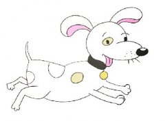 小狗简笔画易学模板，超可爱的小狗简笔画卡通教程