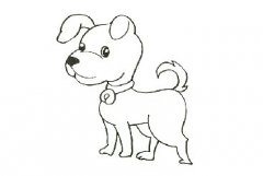 小狗简笔画如何画好看，儿童小狗简笔画超容易模板