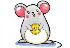 卡通老鼠简笔画怎么画可爱，关于老鼠的简笔画彩色卡通画法