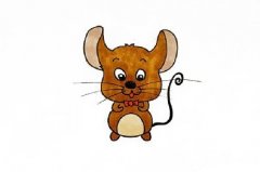 小老鼠杰瑞简笔画模板，猫和老鼠之杰瑞小老鼠简笔画