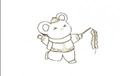 小老鼠线稿怎么画的简单又可爱，带你画出超好画的老鼠简笔画