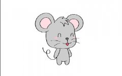 乖巧小老鼠简笔画超容易画法，儿童小动物简笔画详细步骤