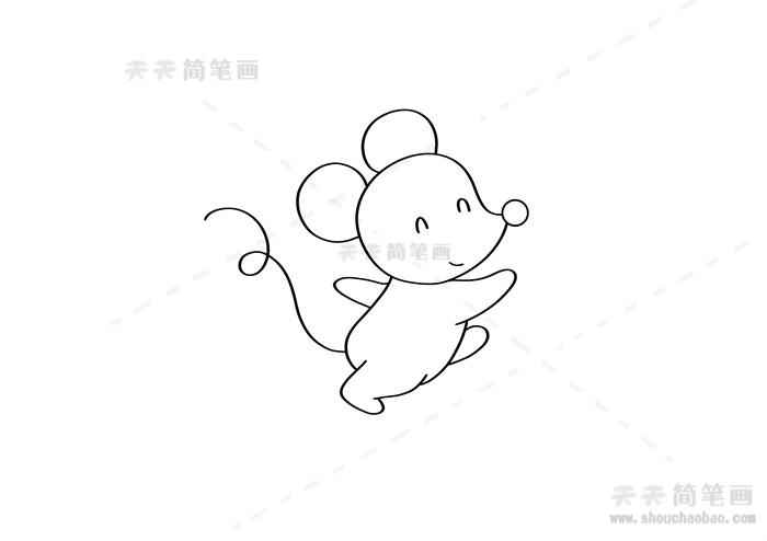 老鼠简笔画女儿图片