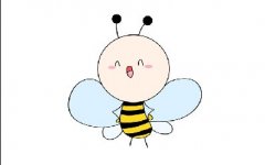 小蜜蜂简笔画图画步骤，带你画出超可爱的蜜蜂简笔画