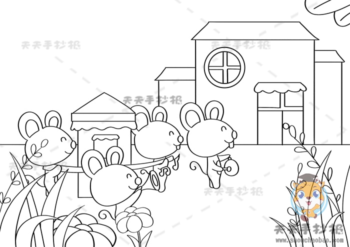 中国民间故事儿童画
