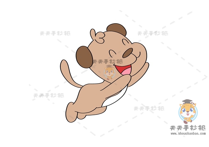 可爱又萌的小狗简笔画简单教程，小学生最喜欢的动漫小狗简笔画