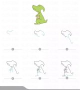 恐龙宝宝简笔画：简单好画、手到擒来。附赠小知识：恐龙的起源和灭亡