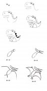 恐龙简笔画：恐龙简笔画合集五。小知识：恐龙分